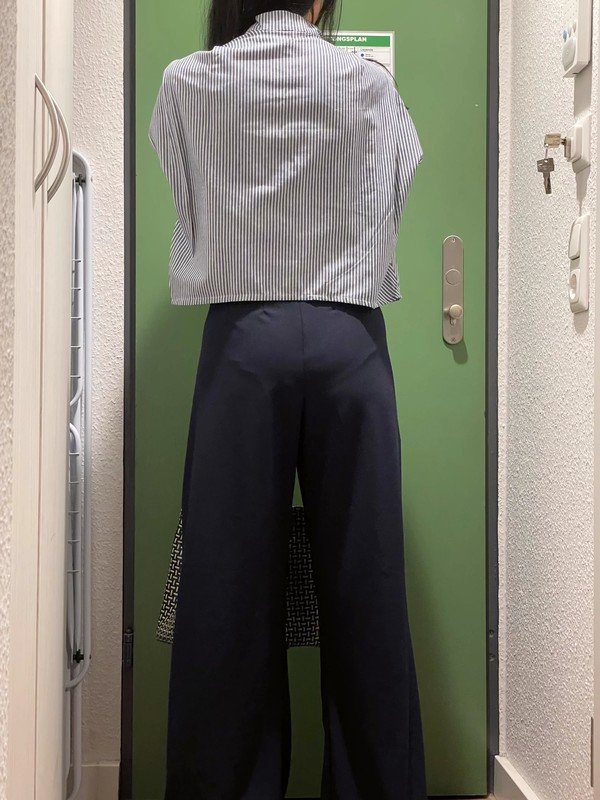 Blau Gestreifte Ärmellose Bluse
