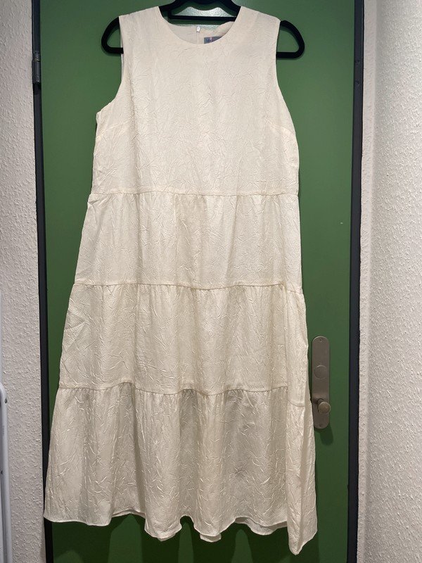 NEU Weiß ärmelloses Kleid