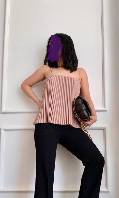 Roses Plissee Tanktop