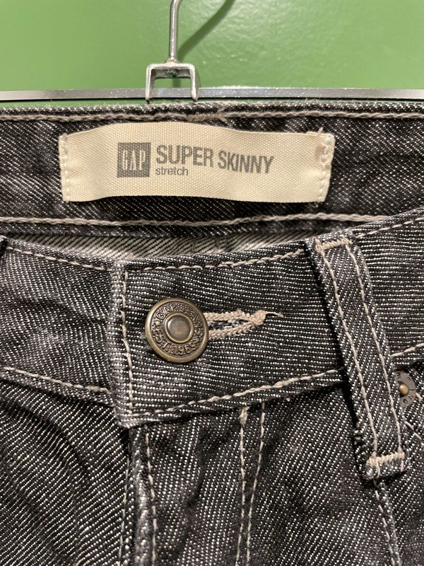 GAP Low-rise Super skinny Stretch Jeans Grau