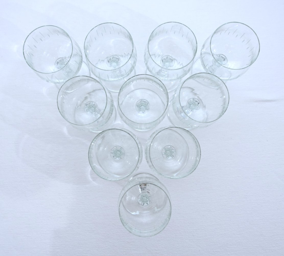 10x Cognacglas | Brandy-Sniffer | kleiner Weinkelch, retro, DDR