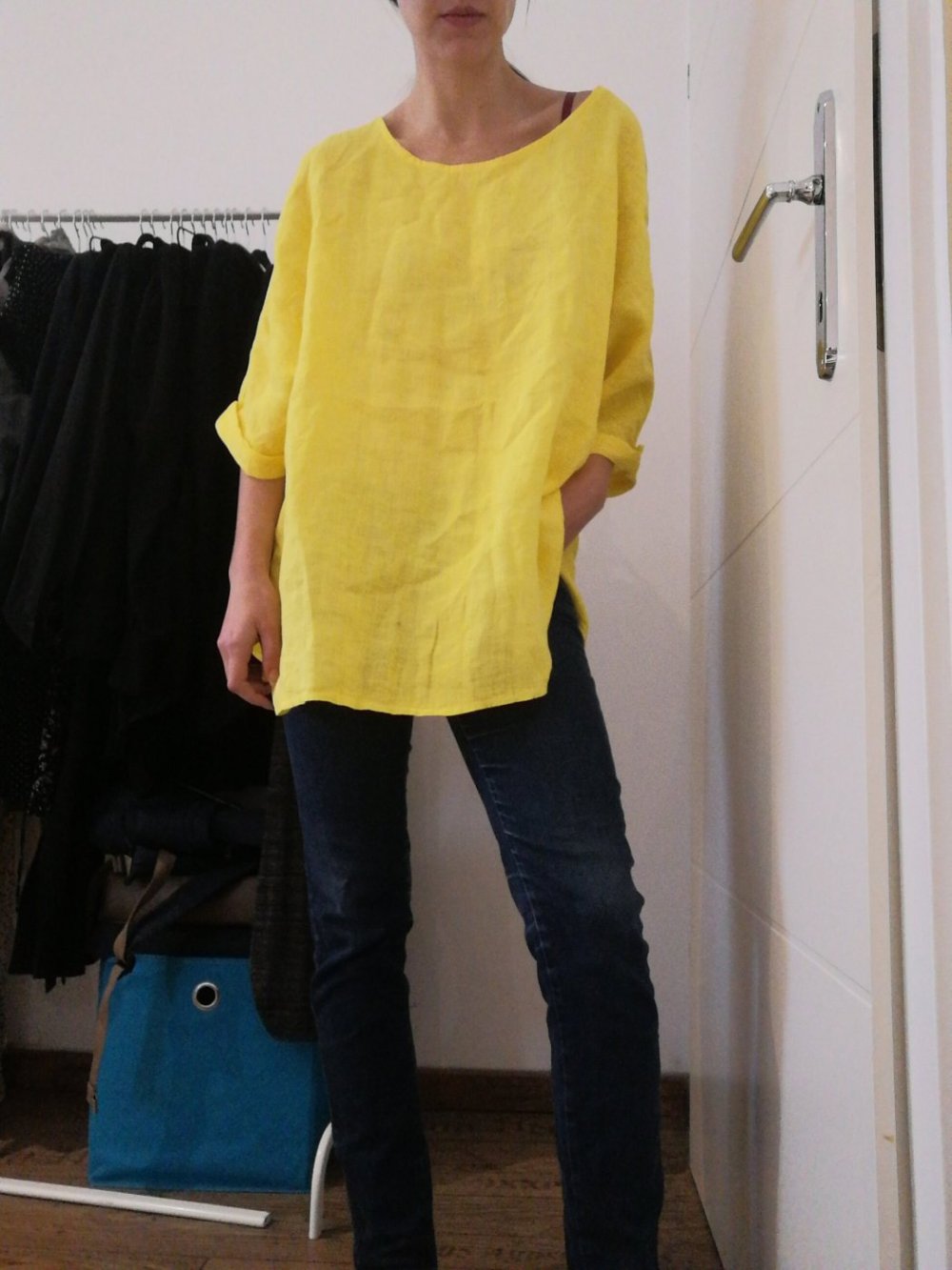 Leinen Bluse