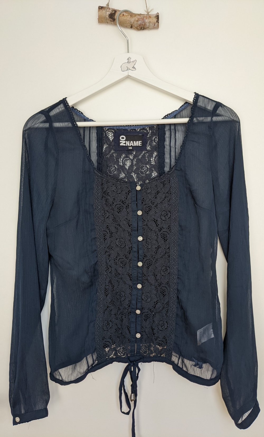 Seethrough Spitzenbluse