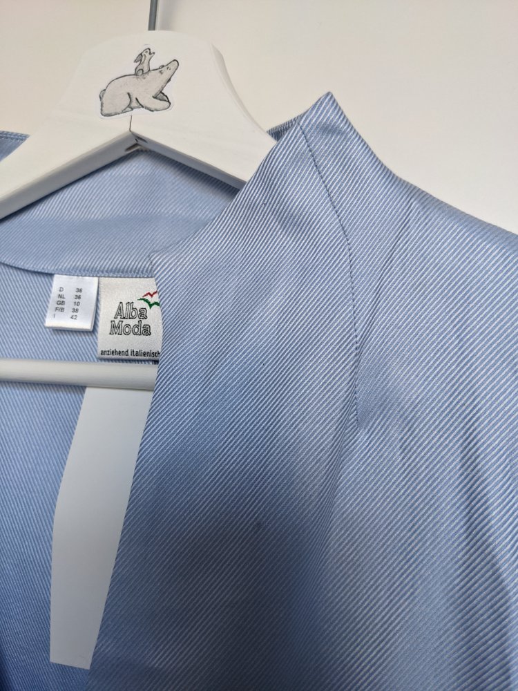Businessbluse mit Stehkragen von Alba Moda