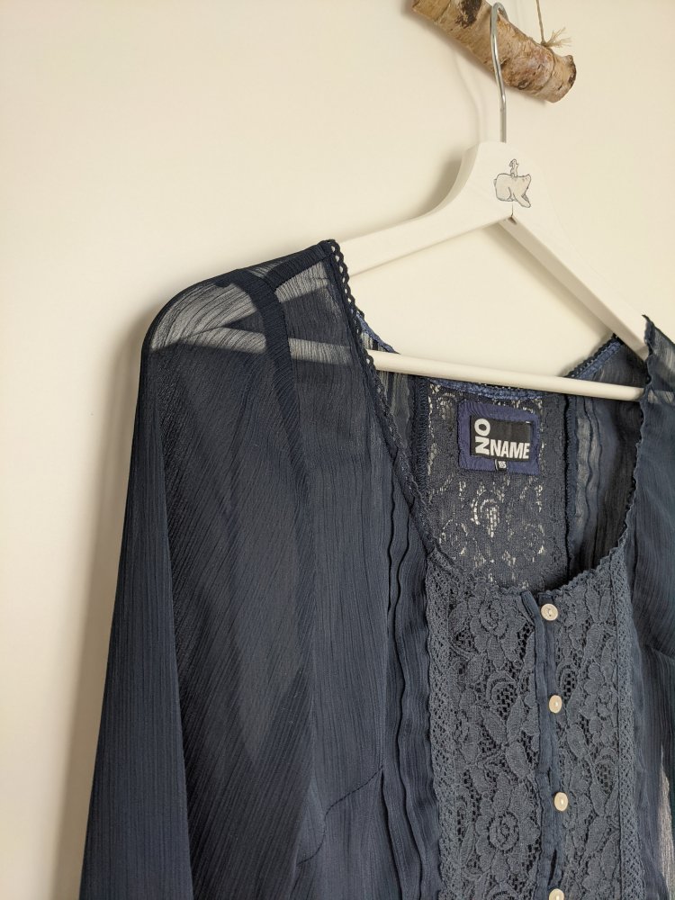 Seethrough Spitzenbluse