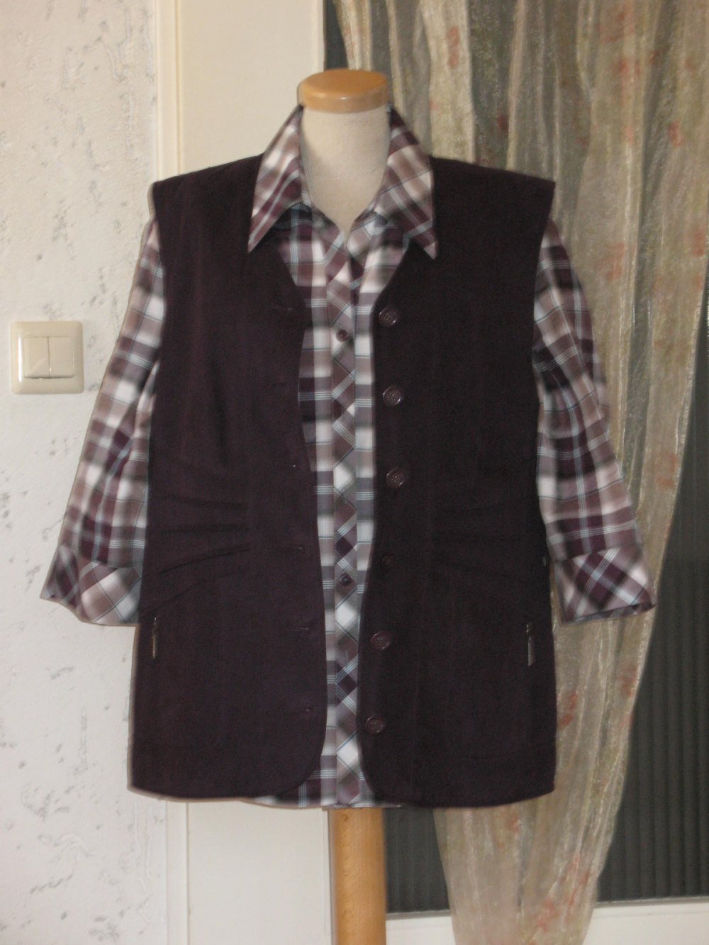 Bluse mit Weste