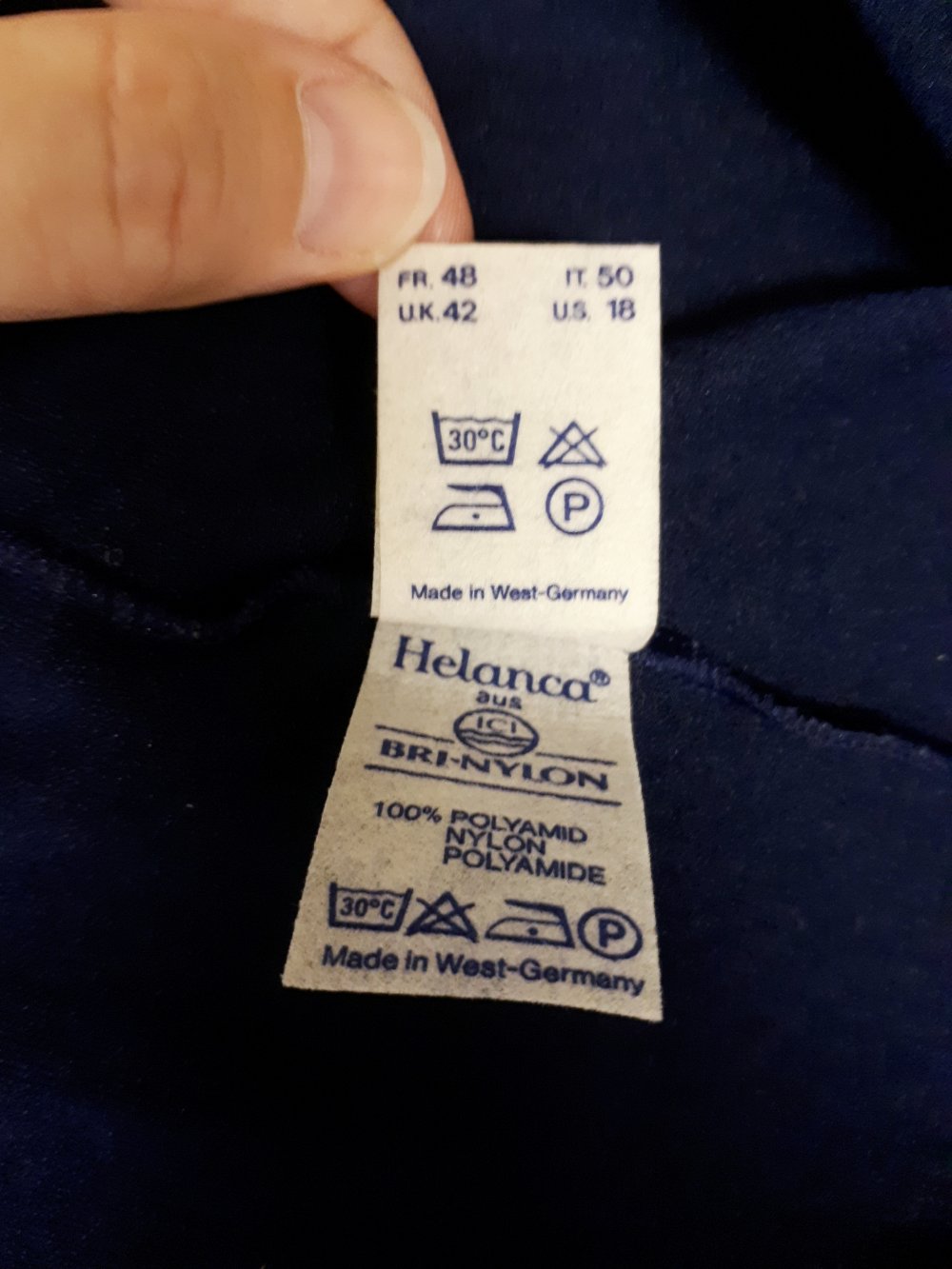 Vintage Leggings dunkelblau Größe 46 XXL XL Rucanor ervy Hose Sporthose