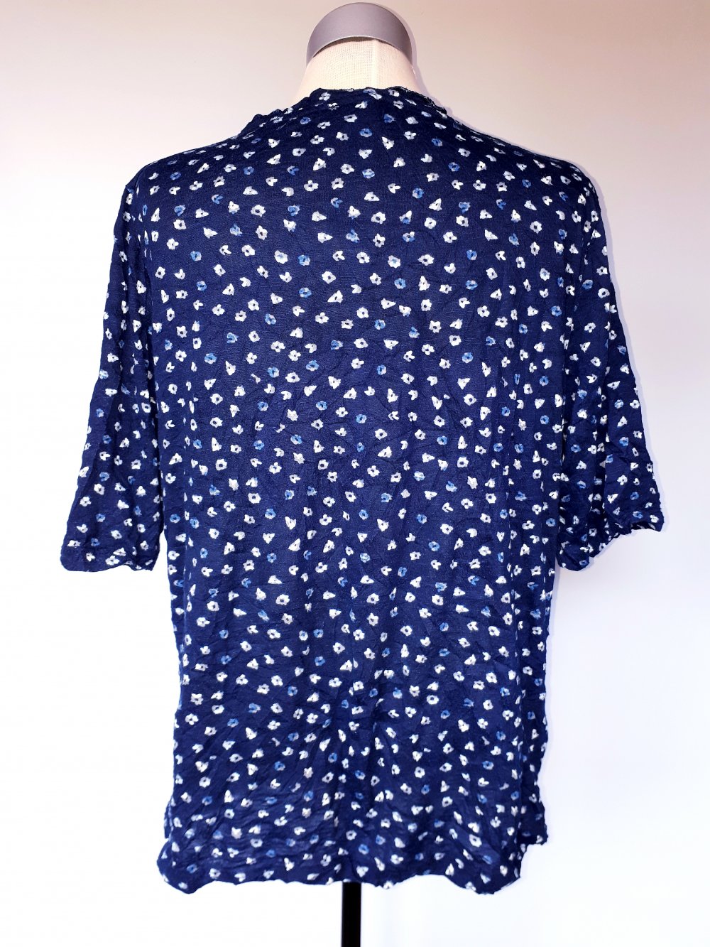 Shirt von Street One mit Pailletten Größe 38 S M Pailetten blau silber Tunika