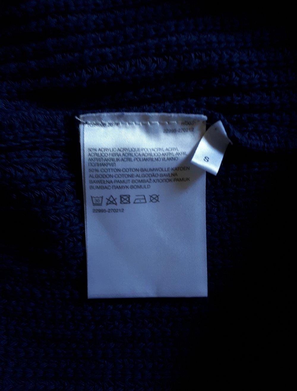 Blauer Pullover in Größe S M 36 38 von C&A Yessica dunkelblau mit Reißverschluss