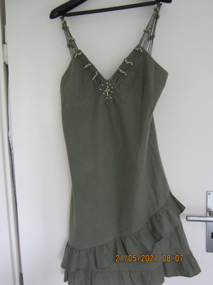 kleid...leinen...elegant