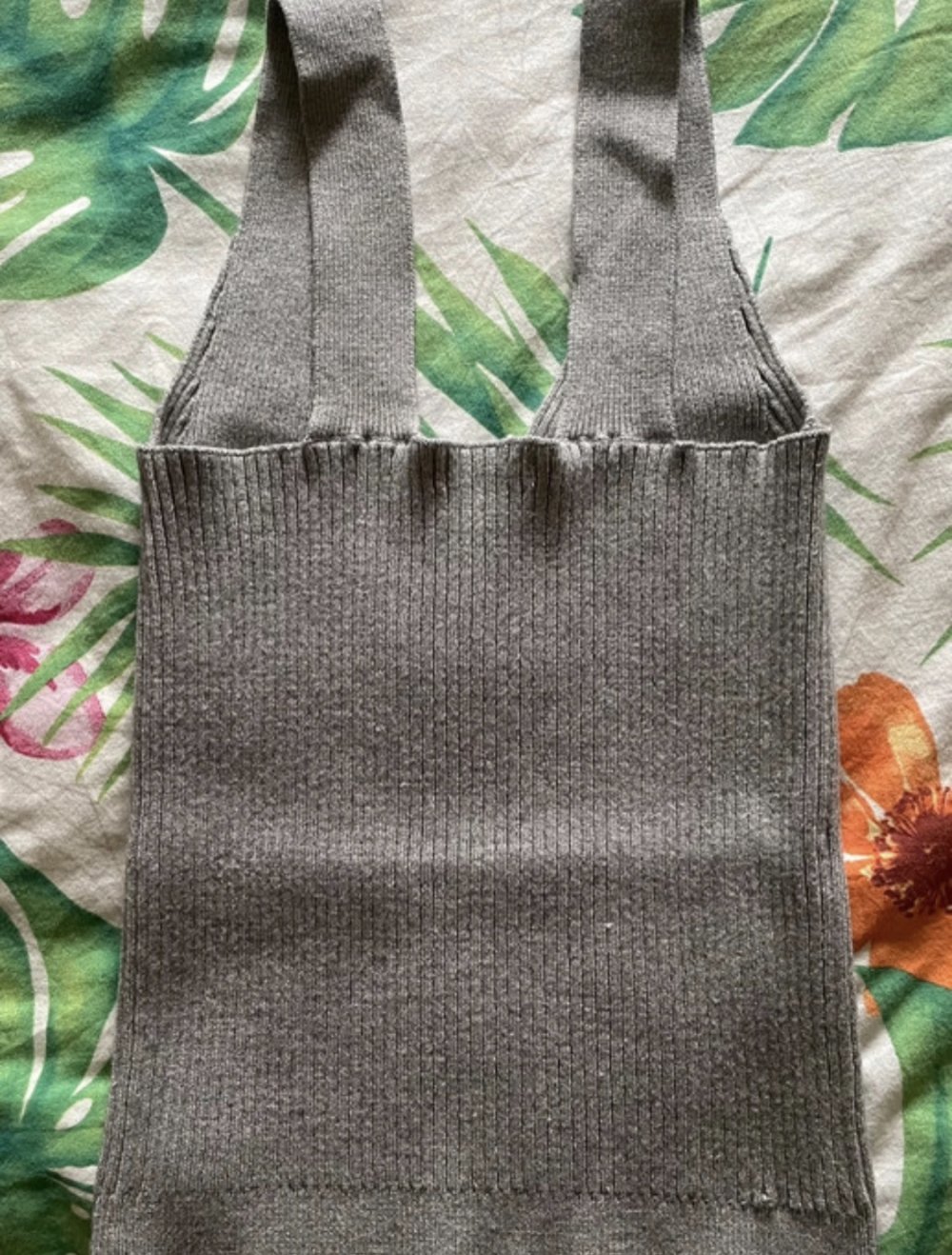 Lascana Crop Top grau