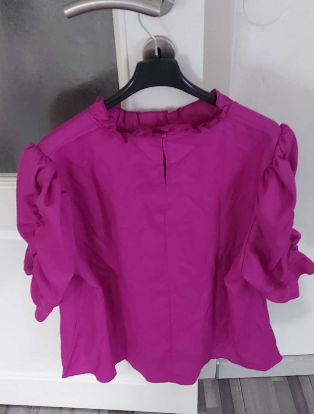 Damen Bluse Tunika mit puffärmel gr.L XL