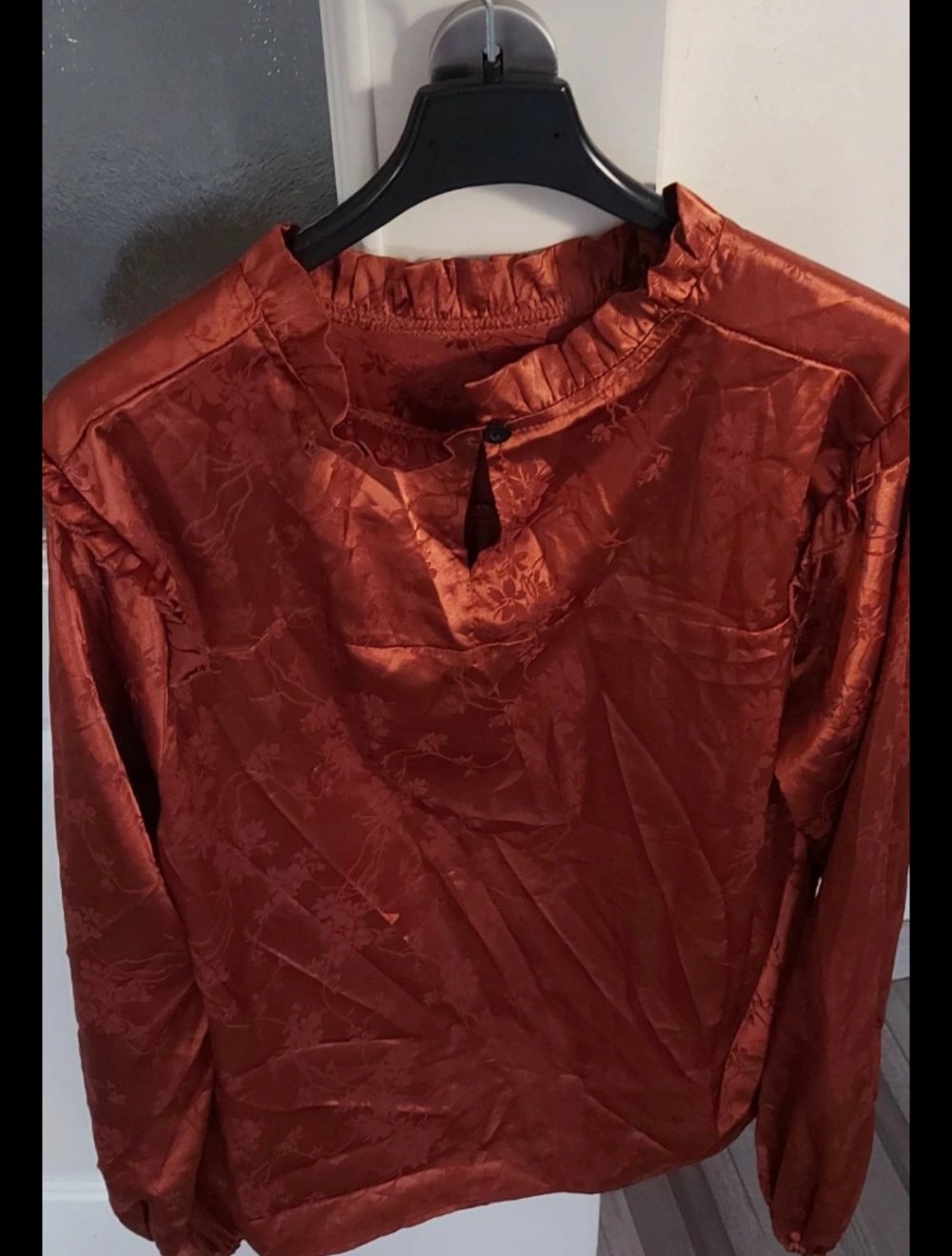 Damen Bluse Tunika in Rostrot gr.L XL