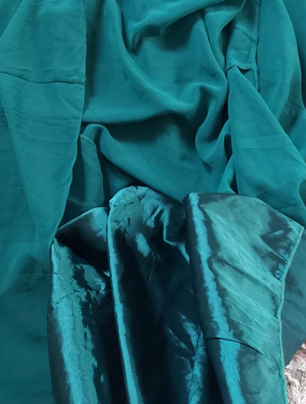 Damen Abendkleid Hochzeitskleid Ballkleid mit Spitze in Dunkelgrün gr.M L