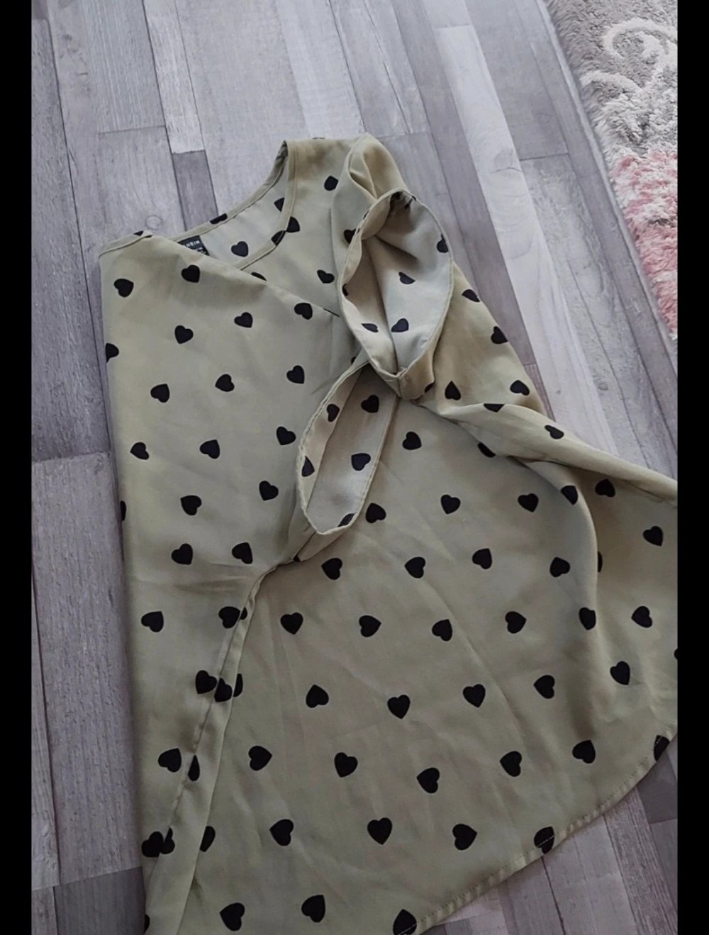 Damen Bluse Tunika mit Herzmuster gr.L XL