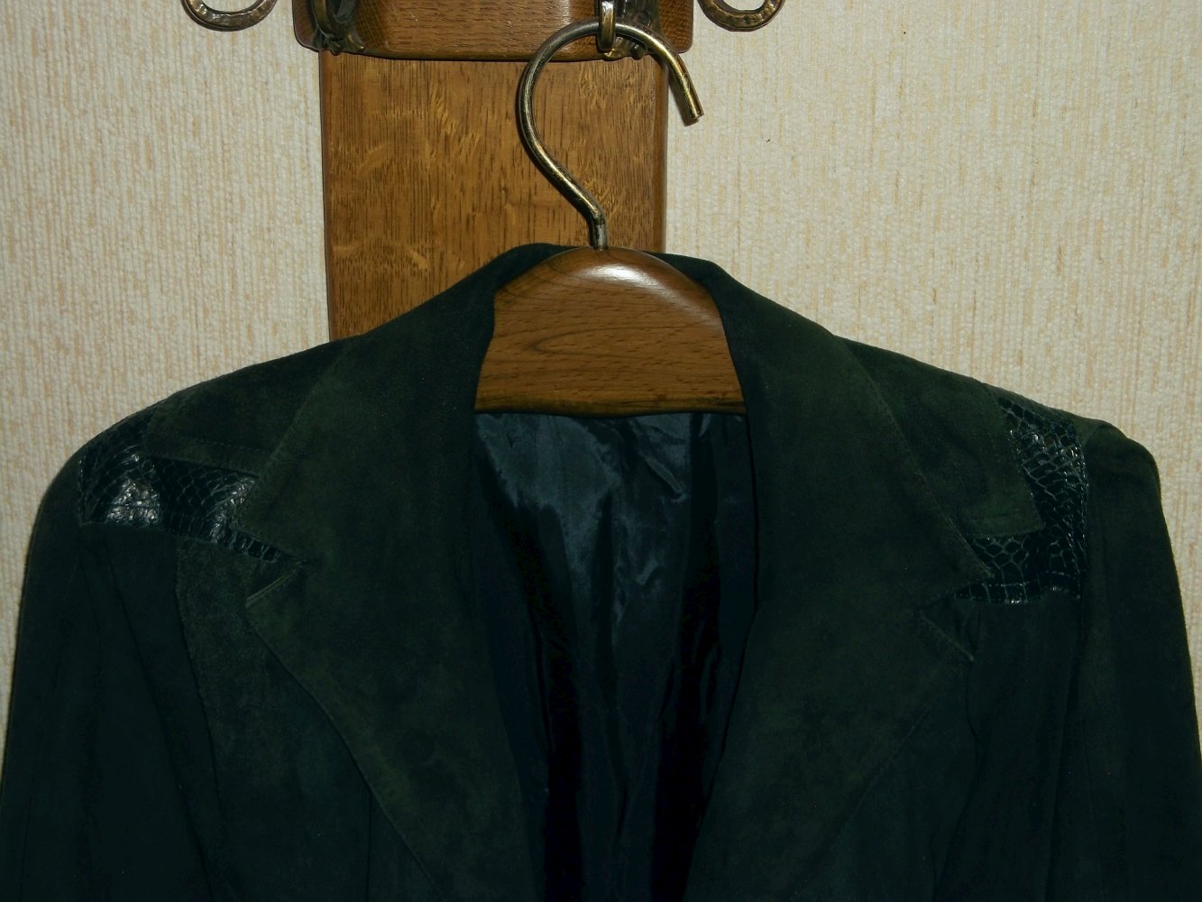 Vintage Creation Robena Lederjacke schwarz Größe 40 bzw. M - 80er/90er Jahre