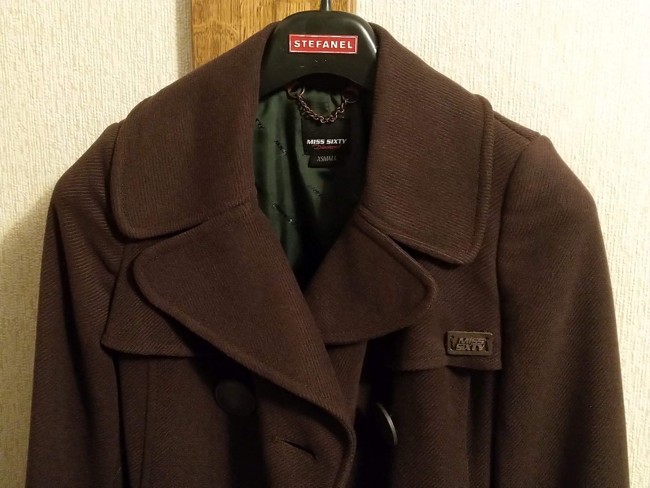 Miss Sixty Damen Mantel lang Trenchcoat