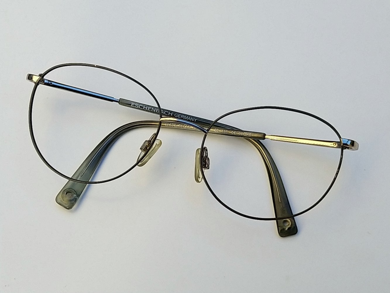 Brendel Retro Brillengestell Brille Sonnenbrille dunkelgrün/gold rund