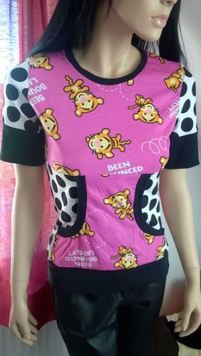 Disney Winnie Pooh Tigger T-Shirt Gr. M / 38 kawaii pink schwarz
