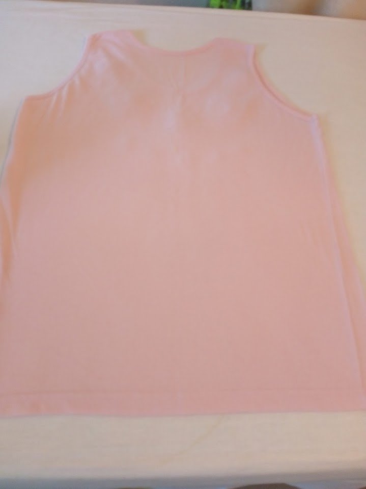 Oberteil Gr. 38/49, Top, Shirt, rosa Blumen + Perlen