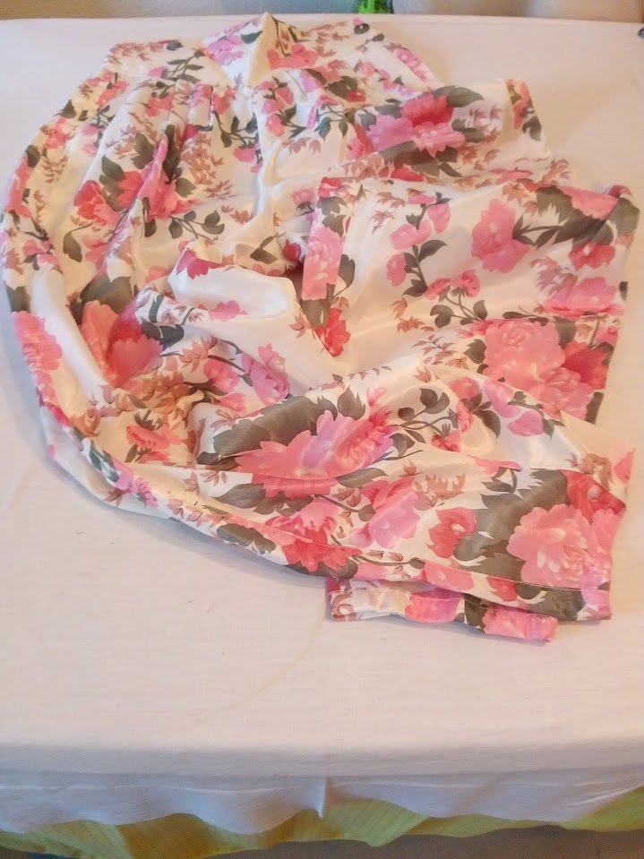 2-teilig, Hosenanzug, Hose, Bluse,Gr.S/ 36/38, Chindamannee THAI SILK, Farbe rosa/weiß