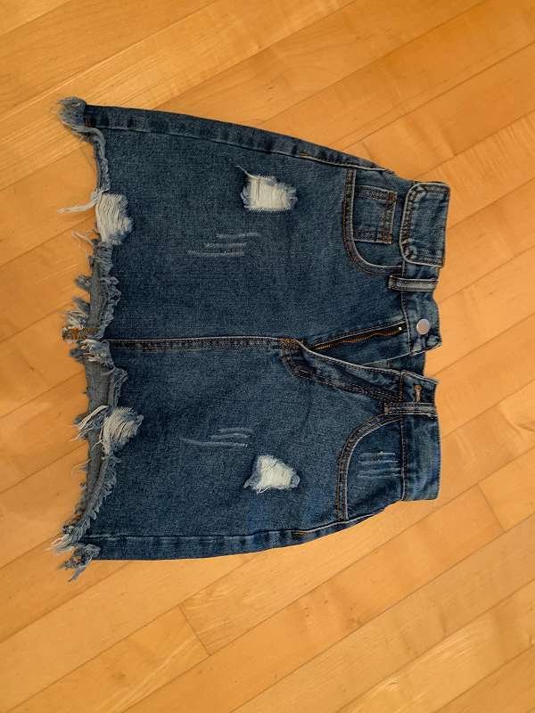 kurzer Jeansrock