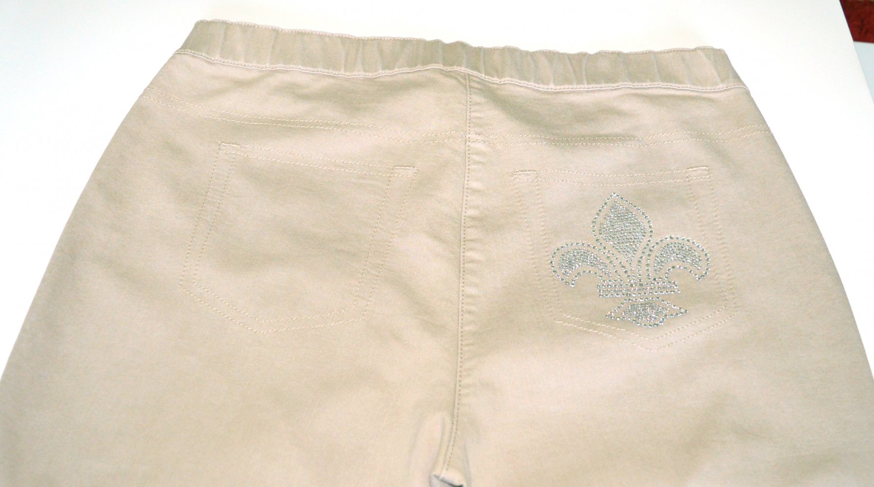 Schicke Damen Jeans, Beige, POMPÖÖS,