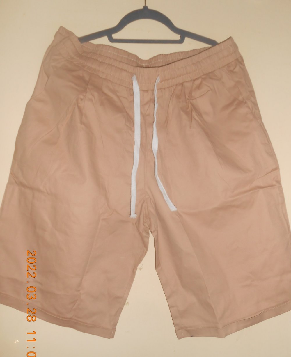 Damen Schlupf- Bermudas kurze Sommer Hose Gr. 50 beige NEU!