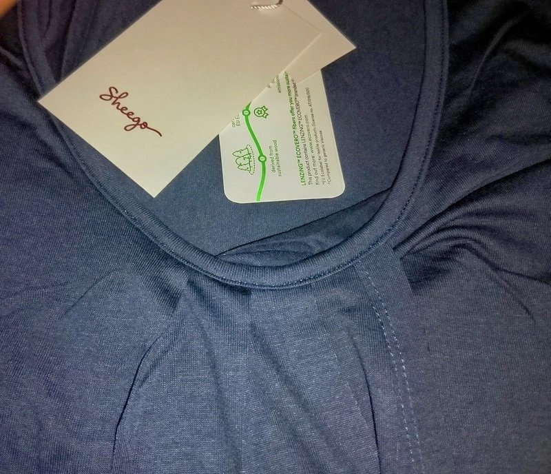 Sheego Damen Marken Jersey Tunika Longshirt Gr.42 blau Neuwertig/Etik!!