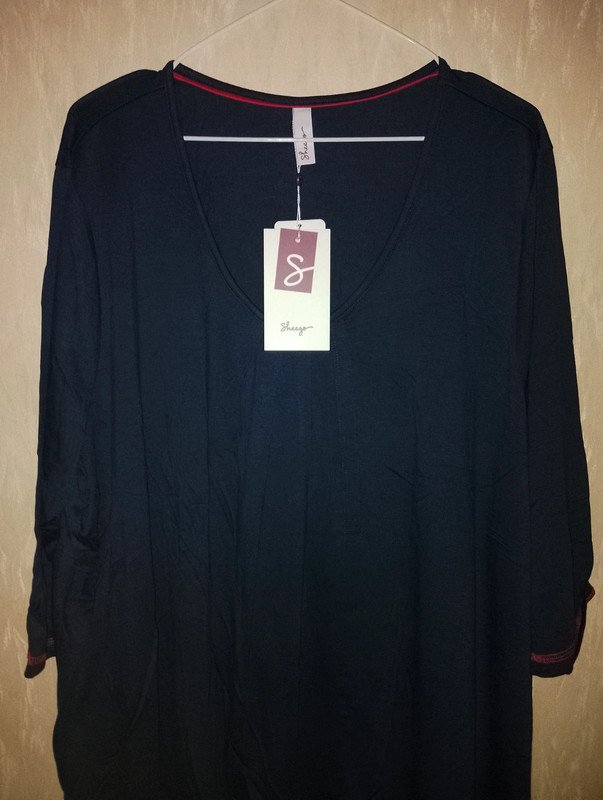 Sheego Damen Marken Jersey Tunika Longshirt Gr.42 blau Neuwertig/Etik!!