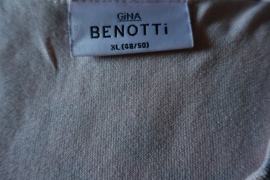 Gina Benotti Damen Tunika Shirt Gr. 48 rosa grau geblümt Glitzer Lagen