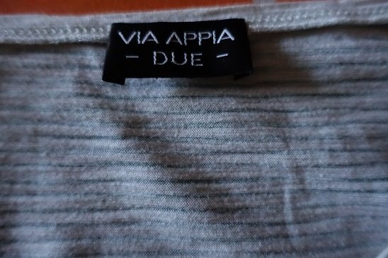 Via Appia Due Damen Langarmshirt Gr.50 weiß grün Motiv