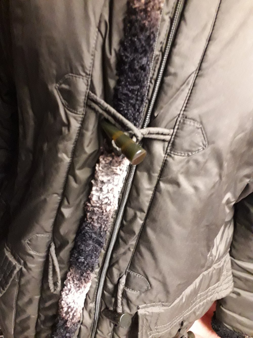 Boyard Damen Marken Winterjacke Anorak Stepp Jacke Gr.42 khaki braun