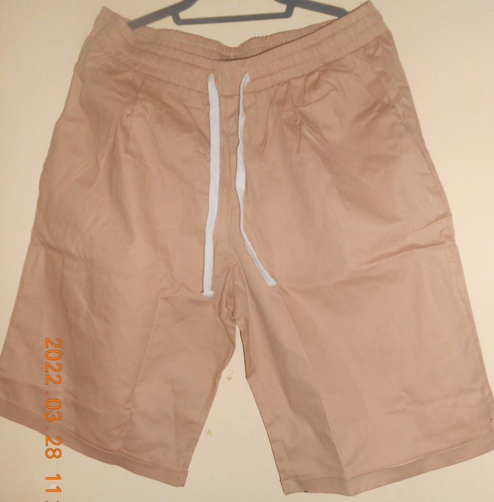 Damen Schlupf- Bermudas kurze Sommer Hose Gr. 50 beige NEU!