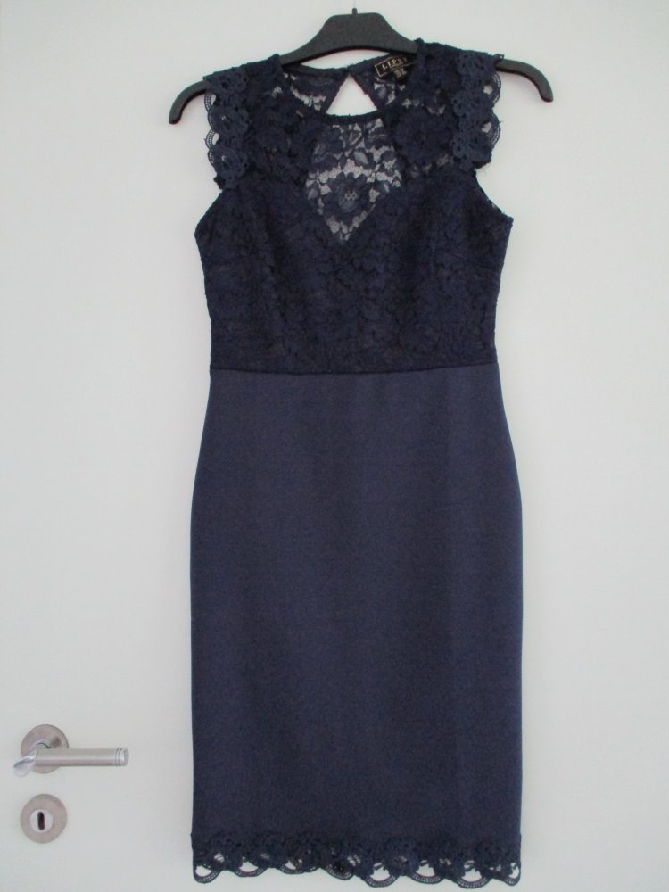 Lipsy traumhaftes Kleid wie NEU UK 10 in Marineblau