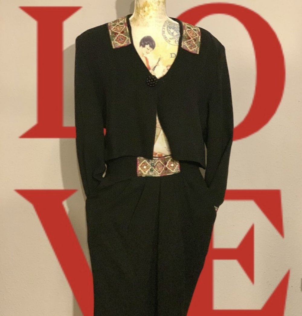 Damen Vintage Business Anzug 