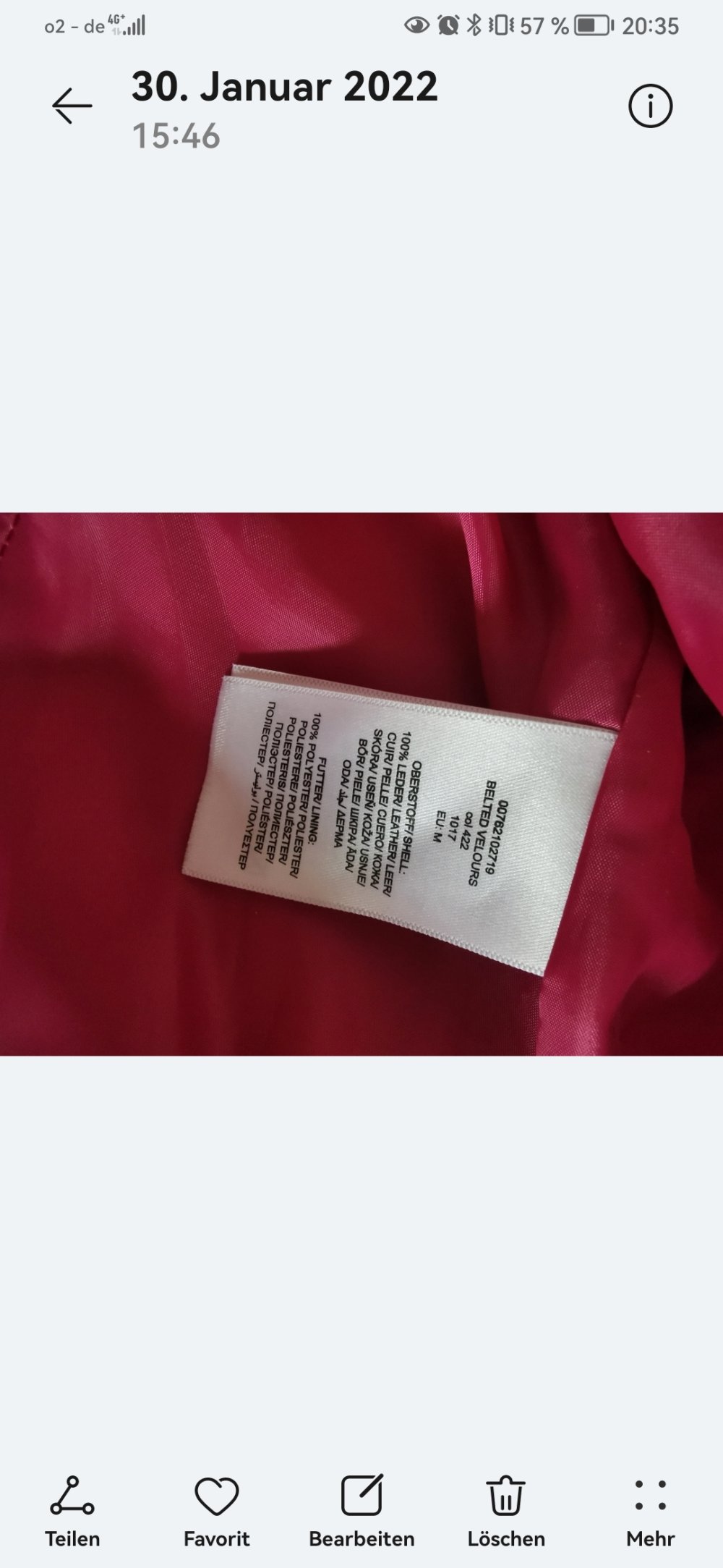 Pinke Lederjacke 