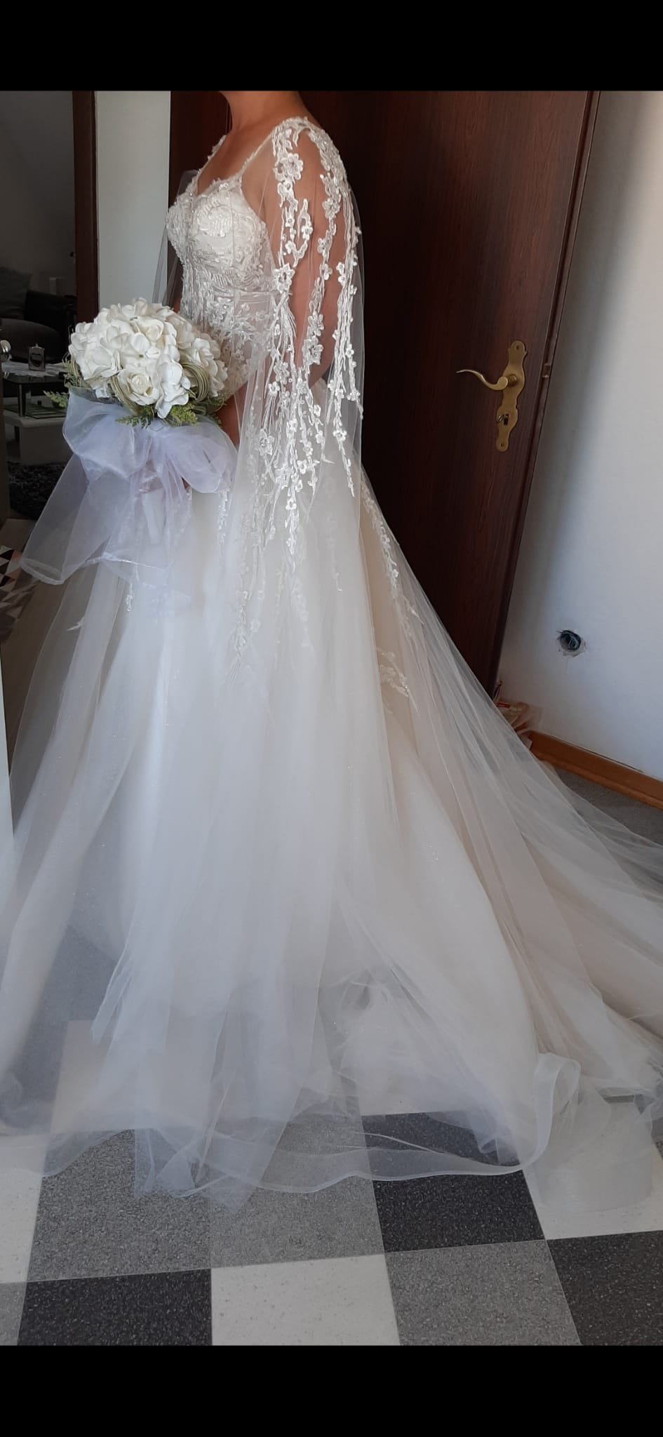 Brautkleid in Creme weiß 