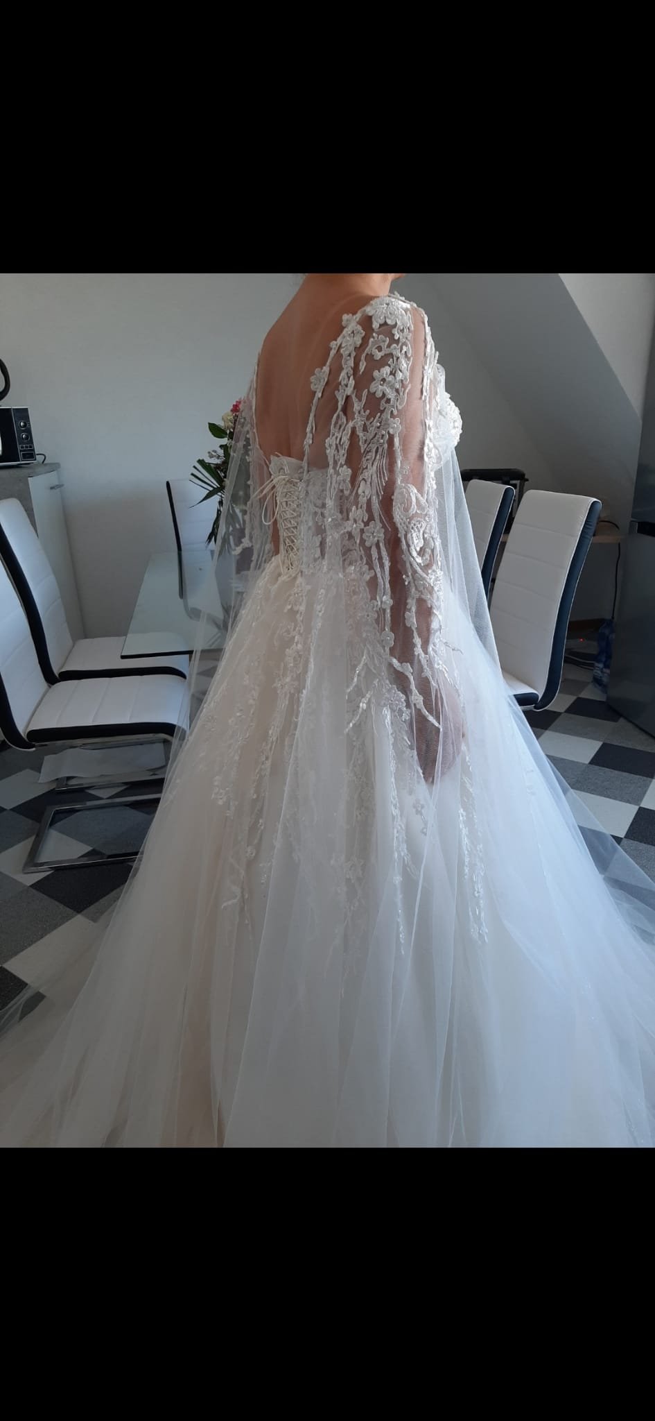 Brautkleid in Creme weiß 