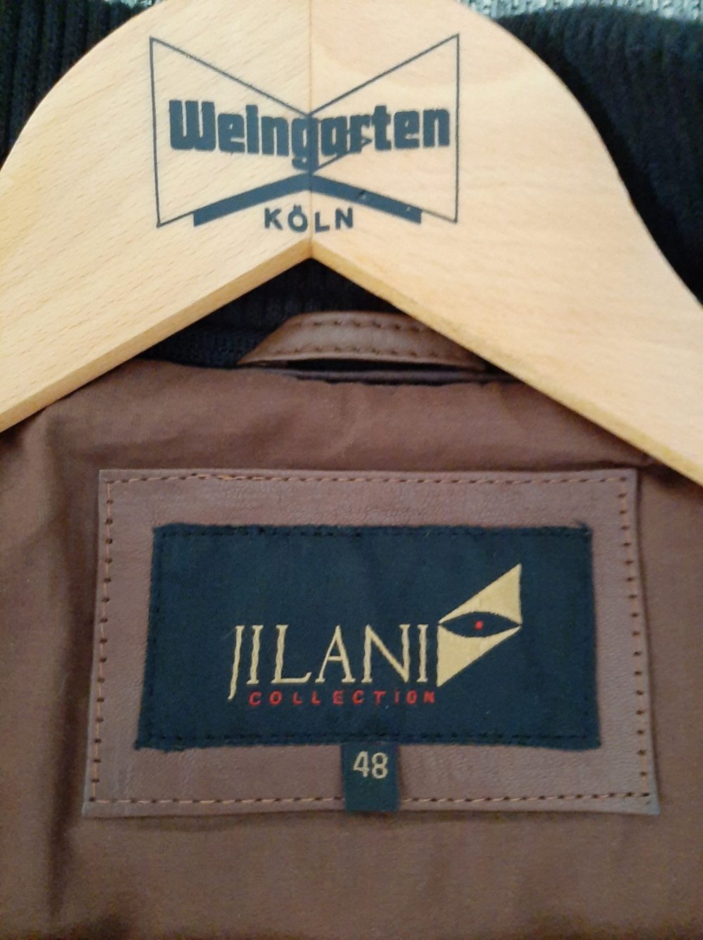 Echte Lederjacke in braun 