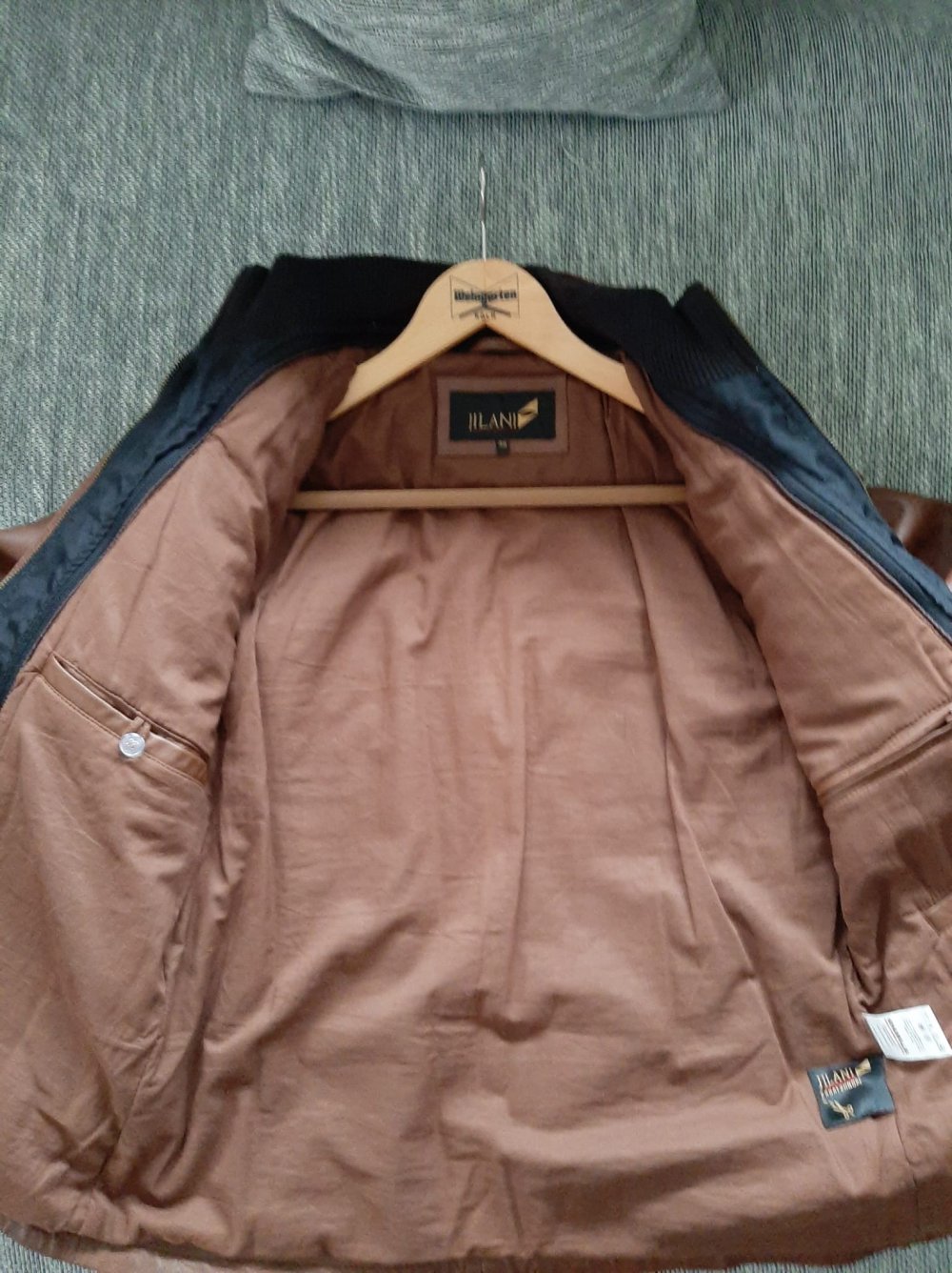 Echte Lederjacke in braun 