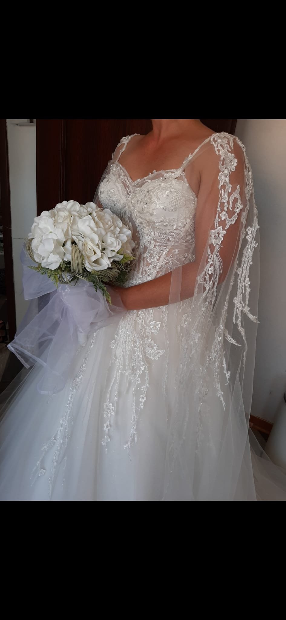 Brautkleid in Creme weiß 