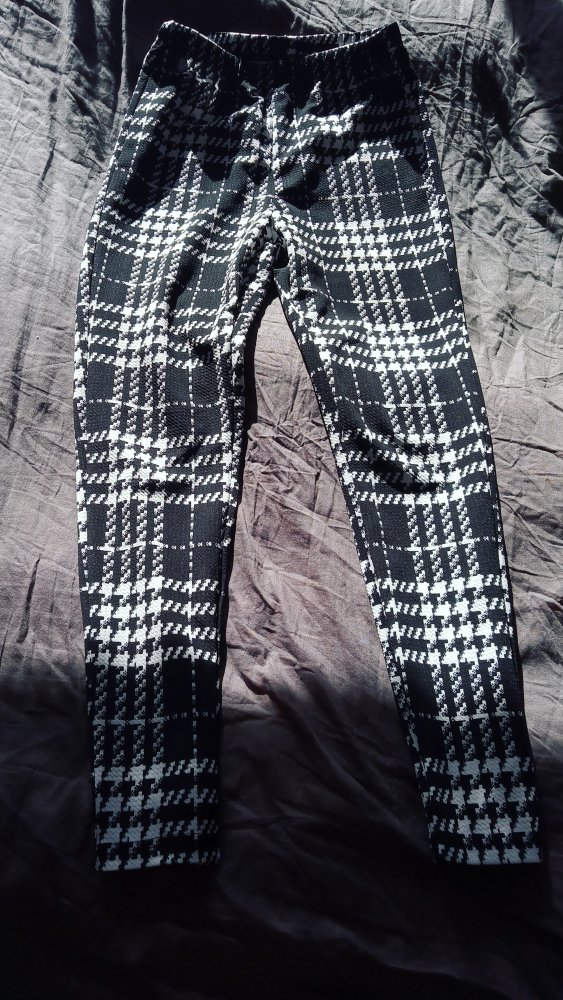 Schwarze weiße Leggings