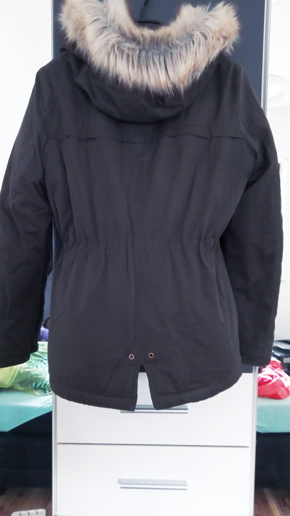 Dunkelgrüne Winterjacke