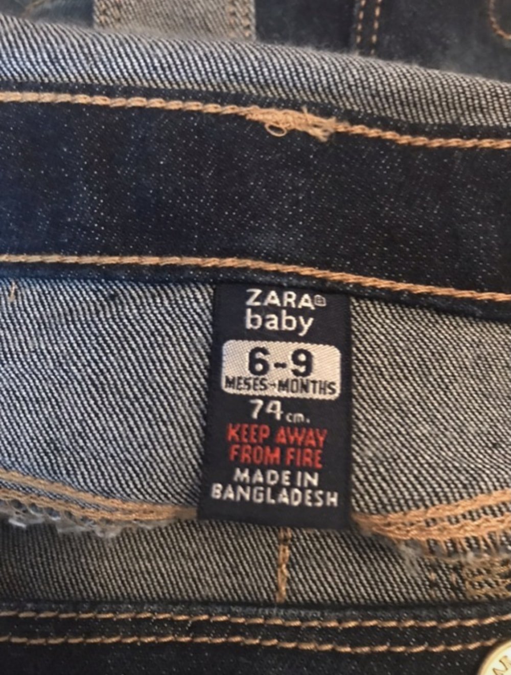 Zara Jeans Kleid 74