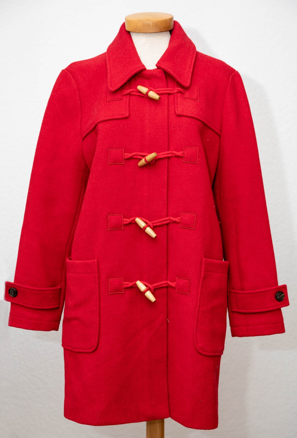 Esprit Recycelt: Duffle Coat aus Woll-Mix Gr. S NEU