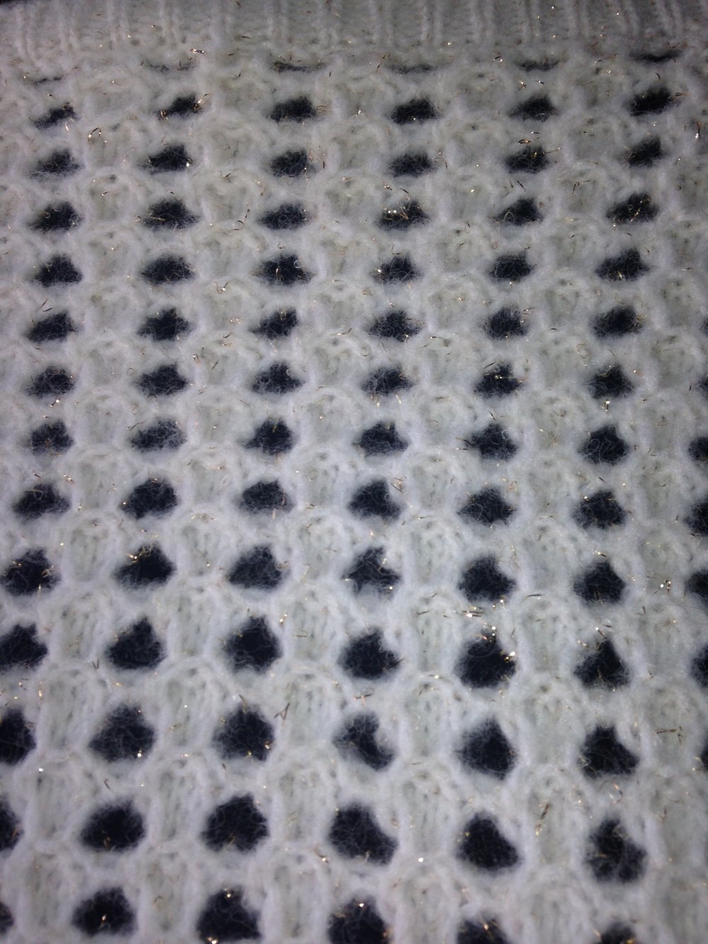 Netzpulli Ajour-Pullover in Ecru Gr. 36 TOP ZUSTAND!