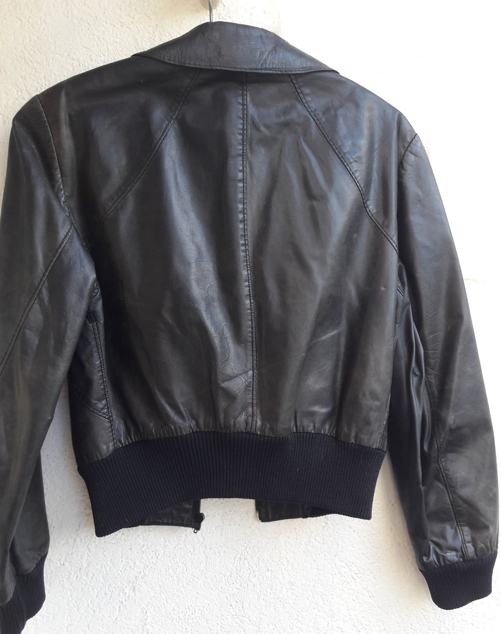 Lederjacke schwarz  Nappaleder Blousonform      
