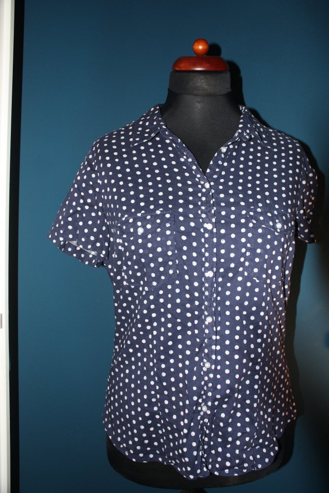 Dunkelblaue L.O.G.G. Bluse / Hemd