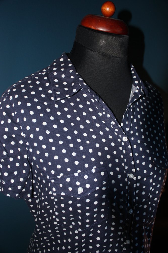Dunkelblaue L.O.G.G. Bluse / Hemd